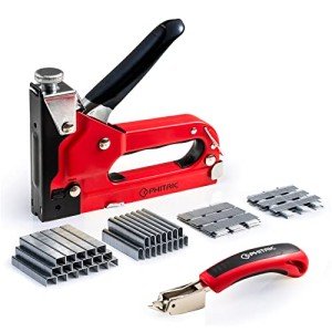 Heavy Duty 4-in-1 Stapler Gun with 6000 Staples