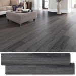 Peel and Stick Vinyl Floor Tiles - Dull Gray