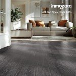 Peel and Stick Vinyl Floor Tiles - Dull Gray