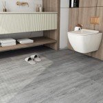 Natural Grey Peel and Stick Vinyl Floor Tiles
