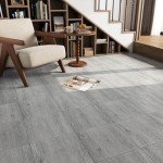 Natural Grey Peel and Stick Vinyl Floor Tiles