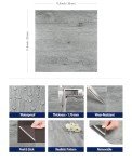 Natural Grey Peel and Stick Vinyl Floor Tiles
