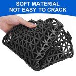 MYFAMIREA 12-Pack Non-Slip Rubber Floor Tiles
