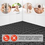 MYFAMIREA 12-Pack Non-Slip Rubber Floor Tiles