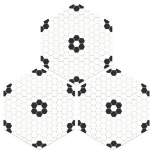 MORCART Peel and Stick Hexagon Vinyl Floor Tiles