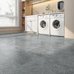Peel and Stick Slate Grey Vinyl Floor Tiles