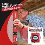 Saker 28-Inch Multi-Function Folding Level Tool