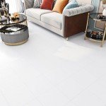 Livelynine White Peel and Stick Vinyl Floor Tiles