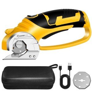 Cordless Electric Scissors with Safety Lock and LED