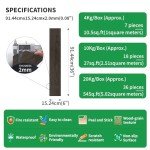 Dark Brown Self-Adhesive Vinyl Flooring Planks 36ct
