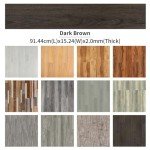 Dark Brown Self-Adhesive Vinyl Flooring Planks 36ct