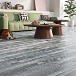 Livelynine Gray Peel and Stick Vinyl Floor Tiles
