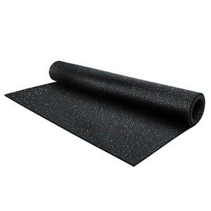 Tough Rubber Flooring Roll - 4’x10’ Blue/Gray