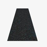 Tough Rubber Flooring Roll - 4’x10’ Blue/Gray