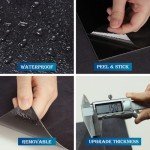 Charcoal Grey Peel and Stick Vinyl Floor Tiles