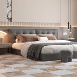 30-Pack Light Brown Peel and Stick Vinyl Tiles