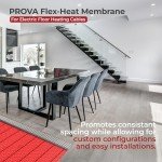 Prova Flex-Heat Uncoupling Membrane for Heated Floors