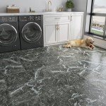 Peel and Stick Black Grey Marble Floor Tiles