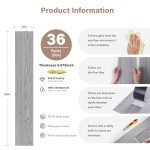 Self-Adhesive Vinyl Plank Flooring Tiles - 36 Pack