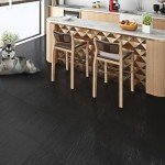 Livelynine Waterproof Black Wood Peel and Stick Tiles