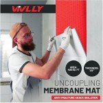Vivlly 1/8” Waterproof Uncoupling Membrane Mat