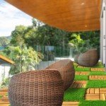 10 PCS Premium Acacia Interlocking Deck Tiles