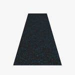 1/4" Tough Rubber Flooring Roll - 4'x10' Blue