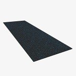 1/4" Tough Rubber Flooring Roll - 4'x10' Blue