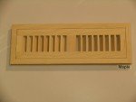 Hi-Output Maple Unfinished Wood Heat Vent 2.25"x14