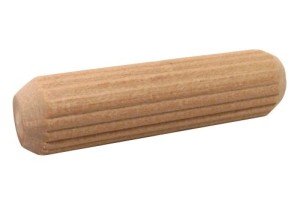 Fluted Wooden Dowel Pins – 5/16" x 1.5" (45pcs)