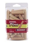 Fluted Wooden Dowel Pins – 5/16" x 1.5" (45pcs)