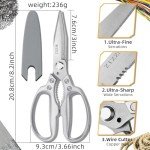 Muzziz Heavy Duty All-Purpose Utility Scissors