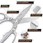 Muzziz Heavy Duty All-Purpose Utility Scissors