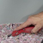 Professional Carpet Knife with 3 Blades - Red