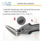 C.JET Tool 10" Heavy Duty Carpet Scissors
