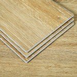 Brown Oak Interlocking Vinyl Flooring Planks - 21 Sq.Ft