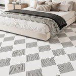 WOWSTAR 30-Pack Peel and Stick Vinyl Floor Tiles