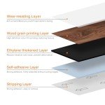 Biyoee 12-Pack Peel and Stick Vinyl Floor Tiles