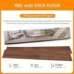 Biyoee 12-Pack Peel and Stick Vinyl Floor Tiles