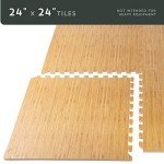 Wood Grain Foam Floor Tiles - 100 Sq Ft