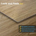 Golden Oak Peel and Stick Vinyl Plank Flooring 36-Pack