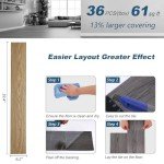 Golden Oak Peel and Stick Vinyl Plank Flooring 36-Pack