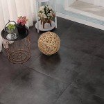 30 Pack Peel and Stick Vinyl Floor Tiles - Black