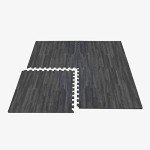 Wood Grain Interlocking Foam Floor Mats – 48 Sq Ft