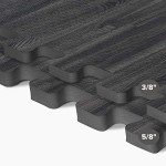 Wood Grain Interlocking Foam Floor Mats – 48 Sq Ft