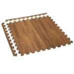 Farmhouse Wood Grain Interlocking Foam Floor Tiles