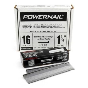 Powernail 16 Gauge L-Cleat Nails for Hardwood Flooring