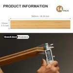 Jeedeson Solid Bamboo Flooring Planks - 14-Pack