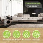 Waterproof Peel and Stick Wood Floor Tiles - 36 Pack