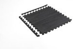 Raven's Wing Black Foam Floor Tiles, 100 Sq Ft